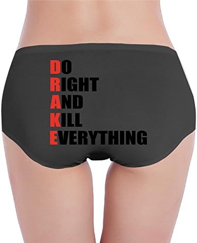 DO RIGHT AND KILL EVERYTHING Women's No Panty Lines Underwear Small