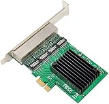 Tsadeer RJ-45 4-Port Gigabit Ethernet Server Adapter PCI-E X1 Network Card view 3