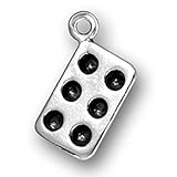 Sterling Silver 3D Muffin Cupcake Baking Pan Charm