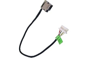 Fleshy Leaf DC Power Jack Harness Cable Replacement for HP Pavilion 15-AB 15-AK 15T-AB Series 799749-S17 799749-Y17 799749-F17 799749-T17