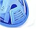 Trax To Tracks TTT10 Youth Full Face Snorkel-Dive Mask provides Anti Fog Snorkeling-this Recreation Dry Snorkel Set comes with Snorkel Bag-Blue- XS- for Children Youth Kids