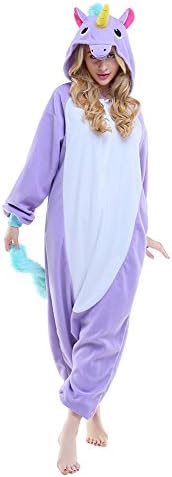 Halloween unisex children unicorn costume kid jumpsuits (95, Purple Unicorn)
