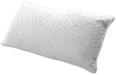 Shiziban Luxury Bamboo Shredded Memory Foam Pillow Combination With Adjustable Zipper Washable Removable and Anti mite Breathable Cooling bamboo derived rayon cover (Queen(5076))