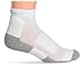 Thorlos Men's LWMXM Light Walking Padded Ankle Sock White/Platinum , Large