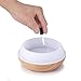 MERKIT Portable 300ml Cool Mist Humidifier and Ultrasonic Aromatherapy Essential Oil Diffuser (Natural Wood Color)