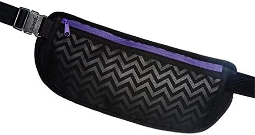Travel Money Belt Secret Waist Pouch, Wallet Waist Stash Anti-Theft Hidden Money Belt To put belongings, Security Belt, To prevent your possessions being stolen while traveling, (Purple)