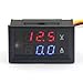 DROK® Digital Multimeter Dual LED Display Voltmeter DC 4.5V to 30V Ammeter 0 to 50A Voltage Current Meter Volt Amp Panel Monitor for Auto Car Motor