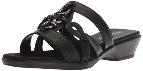 Easy Street Women’s Torrid Flat Sandal, Black, 8 N US