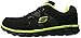 Skechers for Work Men's Synergy Ekron Walking Shoe, Black/Lime, 9 M US