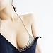 Usstore Women Flower Retro Fashion Silver Bra Body Necklace Chain Bikini Chain Partty Gift Jewelry Alloy (F)