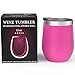 CHILLOUT LIFE 12 oz Stainless Steel Tumbler with Lid & Gift Box - Wine Tumbler Double Wall Vacuum Insulated Travel Tumbler Cup for Coffee, Wine, Cocktails, Ice Cream, Powder Coated Tumbler