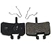 Juscycling Resin Organic Semi-Metal Brake Pads for Hayes FX-Mag HMX MX1 MX-1 Hayes 9 HMX-2 HFX9 Mag MX,Smooth Braking,Low Noise, Long Life, Kevlar, Copper, 2 Pairs