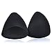 Double Scoop Women's Triangle Push Up Shaper for Bra & Swim - Black,A-cup