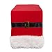 DII Christmas Table Décor Holiday Season Tabletop Decoration, Table Runner, 14x72, Red Santa Claus Belt