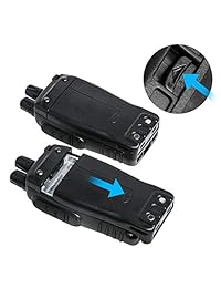 TID TD-V2 Radio de dos vías UHF Radio 400-470MHz 3W 16CH Walkie Talkie Radio de mano con 2 tapas de tubo acústico de aire auricular y un cable de programación USB