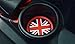 iJDMTOY Red/Blue 73mm Union Jack UK Flag Style Silicone Insert Mats Compatible with Mini Cooper R55 R56 R57 R58 R59 Front Console Drink Holders