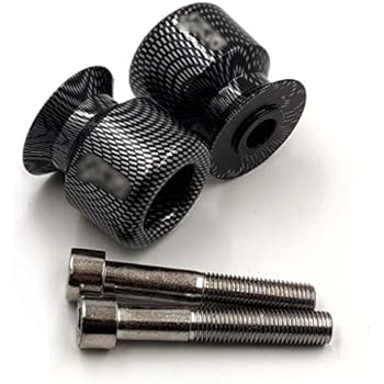 Swingarm Spools 10mm For Kawasaki Ninja 250 Zzr600 650R Z1000 Zrx1200 Zx12R Carbon