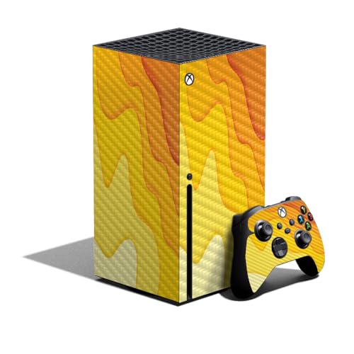 Carbon Fiber Gaming Skin Compatible with Xbox Series X Bundle - Papercraft Yell…