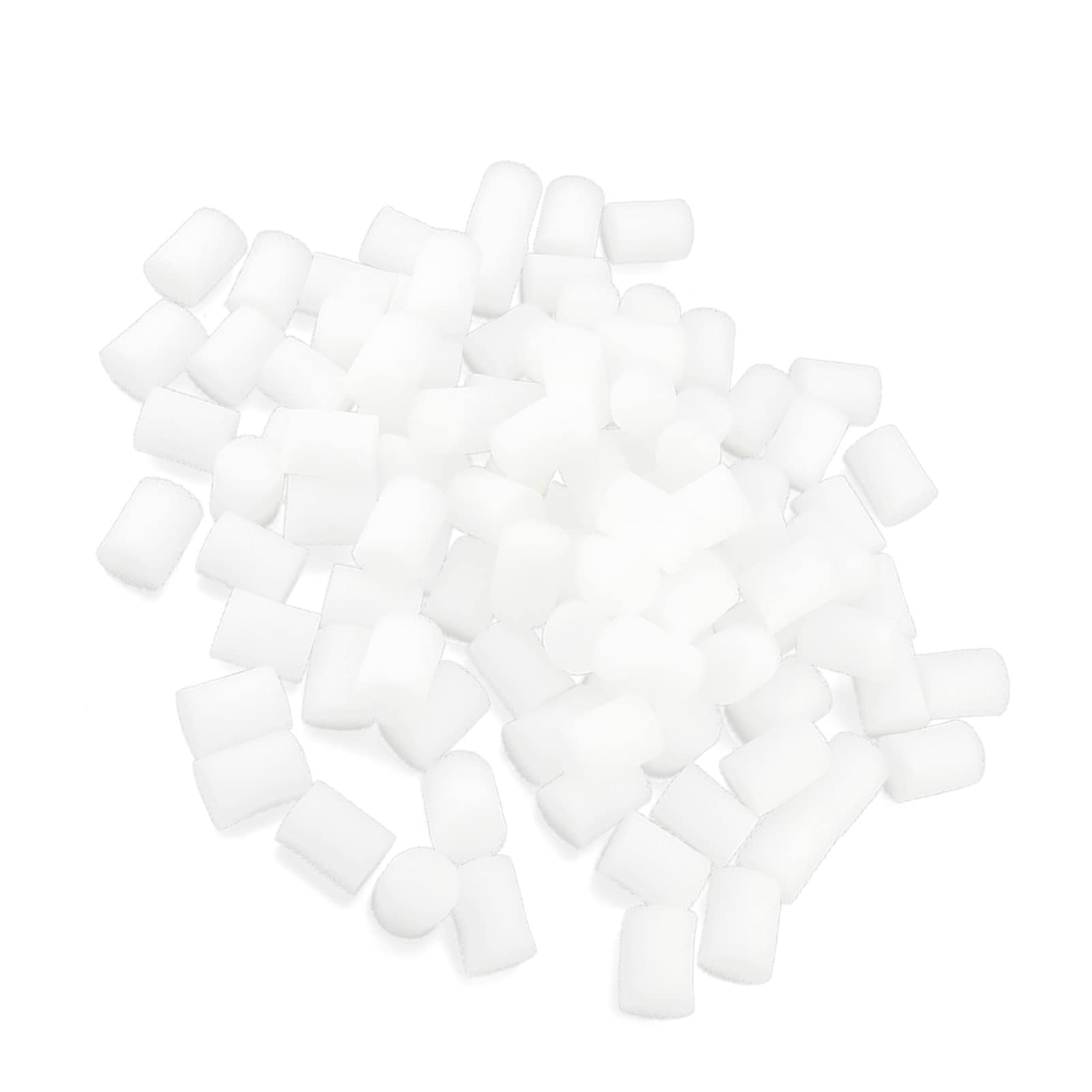 100 Pcs Hydroponics Sponges Seed Growing Media Mesh Net Pots Insert Cylindrical Foams Garden Plants Germination Kits 19 x 25mm