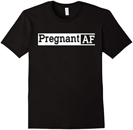 Mens Pregnant AF T Shirt Small Black