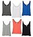 Bella Women's Maxine Cropped Fit Flowy Boxy Tank Top Shirt