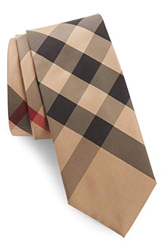 manston check silk tie