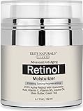 Elite Naturals Retinol Moisturizer Cream for Face and Eye Area - With 2.5% Retinol, Hyaluronic Acid, Vitamin E, Anti Aging Formula Reduces Wrinkles, Fine Lines,Day and Night Cream 1.7 Fl. Oz