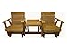 Kilmer Creek 6' Cedar Settee Glider W/Stained Finish, Amish Crafted