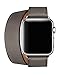 AutumnFall Double Tour Bracelet Genuine Leather Long Watch Band for Apple Watch 38mm