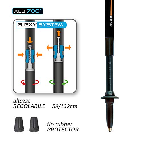 Fizan Compact, model Pluma wandelstokken en Nordic Walking, uniseks, volwassenen - Image 8