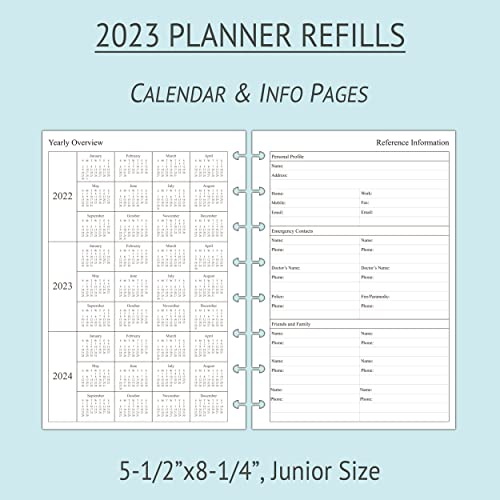 20232024 Weekly & Monthly Planner Refill for 8 Discbound Planners