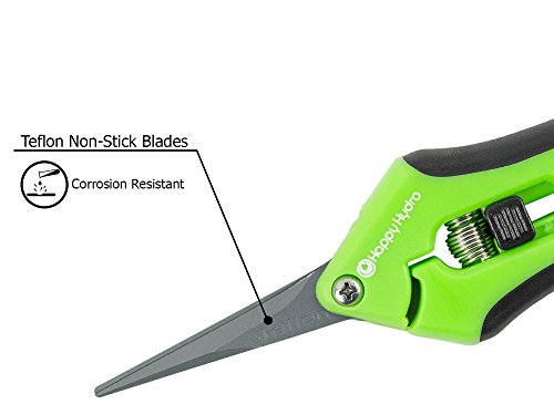 Happy Hydro 2 Pack Straight Tip Trimming Scissors with Spring-Loaded Comfort Grip Handles and Premium Non-Stick Blades - Thumbnail 5