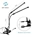 Plant Grow Lights 18W Dual Head, GEARGO 36 LED 5 Dimmable Levels for Indoor Plants with Red/Blue Spectrum, Adjustable Gooseneck [2018 Upgrade Version 3/6/12H Timer]
