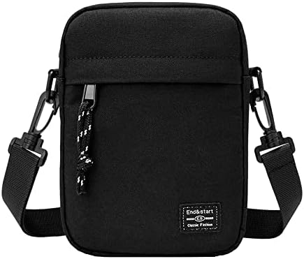RchleaKry Mini Crossbody Bag for Men, 7.4x5.3'' Travel Passport Wallet Bag  for Phone, Neck Pouch Sling Side Shoulder Bag (Black) price in Saudi Arabia  | Amazon Saudi Arabia | kanbkam