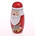 Moonmo Santa Claus Russian Nesting Dolls Snowman Nutcracker Christmas Dolls Handmade Painted Matryoshka Nesting Dolls (White Snowman&red Santa)