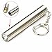 Thorfire Keychain Flashlight Light Stainless Steel Pocket Mini Size Torch Powered by AAA Battery Outdoor TS3A