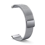XIHAMA Band for Garmin Vivosmart HR+,Milanese Loop Stainless Steel Watch Strap Breathable Sports Fitness Bracelet with Magnetic Closure for Garmin Vivosmart HR Plus (Silver)
