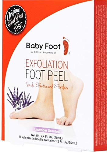 Baby Foot Peel Mask-Original Exfoliant Foot Peel-Callus Remover for Rough Cracked Dry Feet-Dead Skin Remove-Foot Peeling Mask for Baby Soft Feet - Lavender Scented