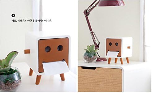 1pcs of Macaron Family TED Colors Tissue Holders towels box Toilet paper storage Natural(Brown)