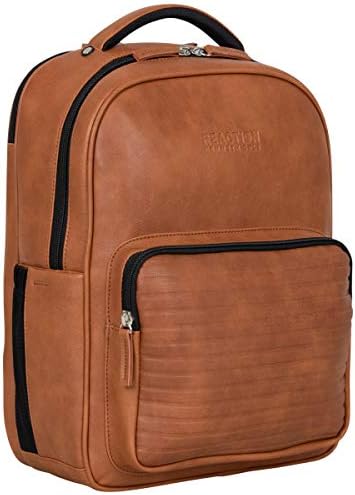 Kenneth Cole On Track Pack Vegan Leather 15.6” Laptop & Tablet Bookbag Anti-Theft RFID Backpack for School, Work, Travel 2 Kenneth Cole On Track Pack Vegan Leather 15.6” Laptop & Tablet Bookbag Anti-Theft RFID Backpack for School, Work, Travel