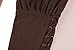 Men's Ankle Banded Pants Medieval Viking Navigator Pirate Costume Trousers Renaissance Gothic Pants, Coffee, Large
