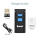 Eyoyo Bluetooth Barcode Scanner Mini Pocket Portable Wireless 1D Bar Code Reader Supports Windows, Android, iOS