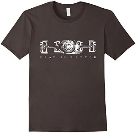 Mens Flat Is Better Piston Engine Racing Motor Tee Shirt t-shirt XL Asphalt