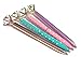Kamay's 4PCS Diamond Pen Metal Ballpoint Pen with Big Crystal Diamond Funky Design Queen's Scepter Crown Style Office Supplies 1.0mm Black Ink with Gift Box (Rose+Rose Gold+Pink+Blue)