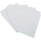 Maxtek 100 Pack Stay Flat Rigid Photo & Document White Cardboard Mailers, 6 x 8 Inches, Self Seal Adhesive Flap.