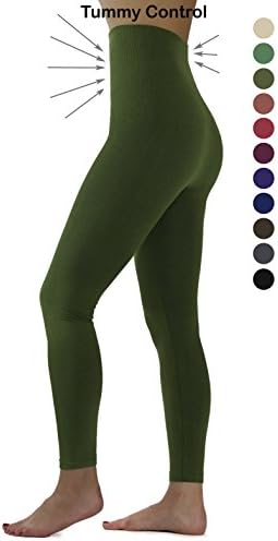 Premium Tummy Support Slimming Leggings Thick High Waist Fleece and Non Fleece