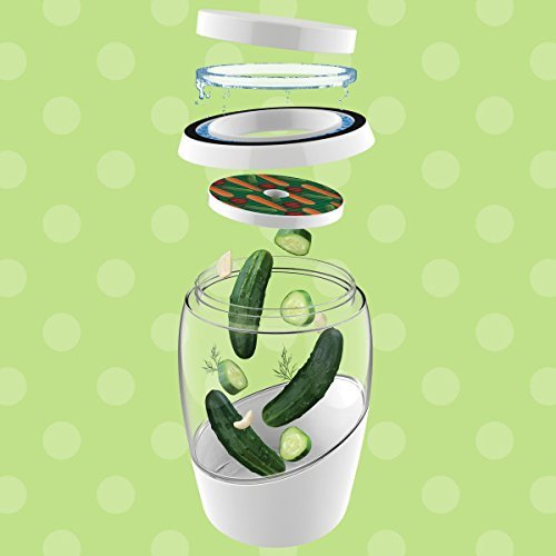 Mortier Pilon - 5L Glass Fermentation Crock + FREE recipe book - Make Easy Homemade Fermented Foods (kimchi, pickles, sauerkraut, organic vegetables) - Thumbnail 5