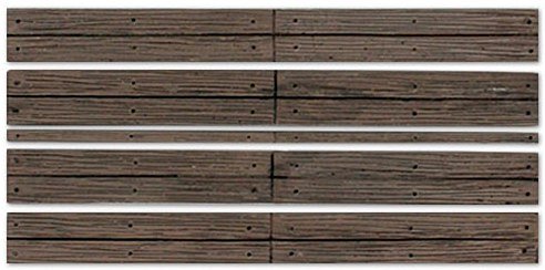 WOODLAND SCENICS C1145 O Grade Crossing Wood Plank