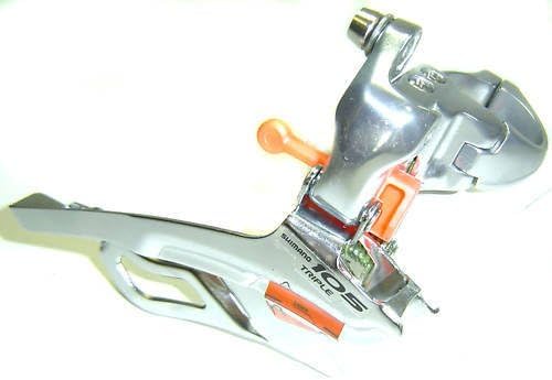 Shimano 105 Front Derailleur FD 5603 Silver 3 X 10 from Bottom Pull 34.9 New
