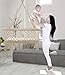 Sorbus Baby Crib Cradle, Hanging Bassinet and Portable Swing for Baby Nursery, Macramé Rope Fringe Measures 35